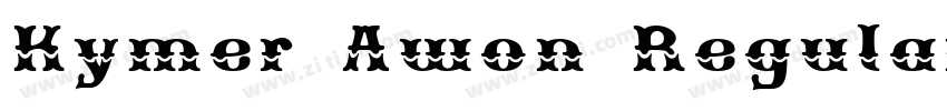 Kymer Awon Regular字体转换 Kymer Awon Regular字体转换